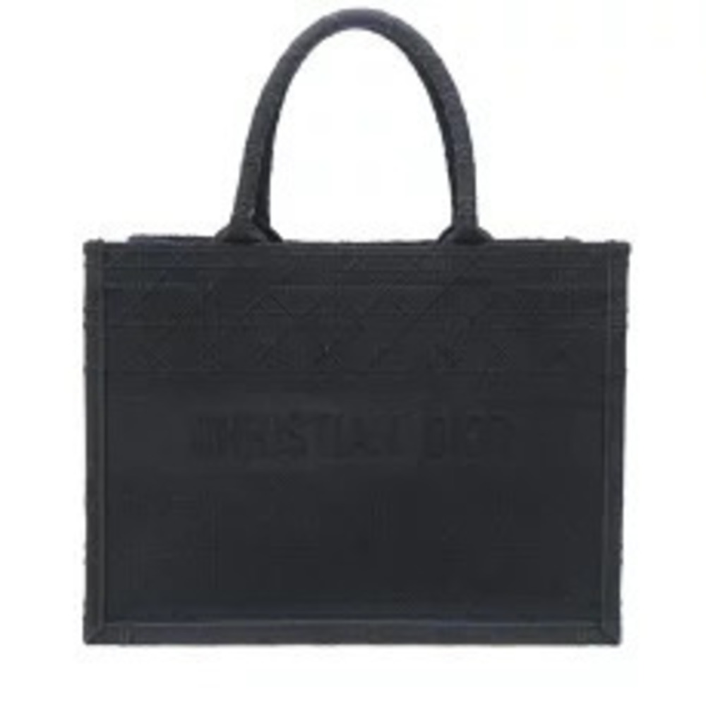 Christian Dior Book Tote AISU Bag Canvas Black